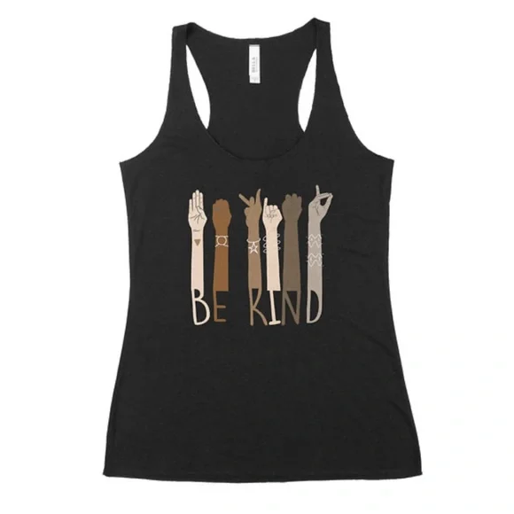 “Be Kind” Racerback Tank Top - Picture 1 of 6